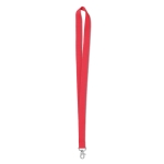 Goedkope keycord bedrukken van 2 cm met sluiting BasicStyle kleur rood