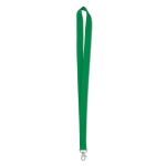 Goedkope keycord bedrukken van 2 cm met sluiting BasicStyle kleur groen