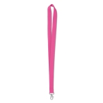 Goedkope keycord bedrukken van 2 cm met sluiting BasicStyle kleur fuchsia