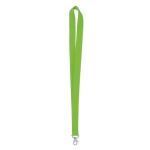 Goedkope keycord bedrukken van 2 cm met sluiting BasicStyle kleur limoen groen