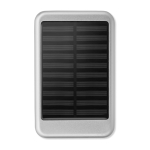 Zonne energie powerbank bedrukken 4.000 mAh Powercard Solarcharge kleur mat zilver derde weergave