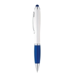 Klassieke pen met metalen clip en draaimechanisme Toptouch kleur blauw