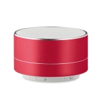 Elegante aluminium bluetooth speaker voor klanten Alusound kleur rood