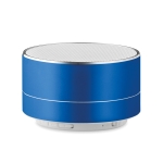 Elegante aluminium bluetooth speaker voor klanten Alusound kleur koningsblauw