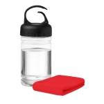 Klein tritan drinkflesje bedrukken met handdoek 300ml FitStyle kleur rood tweede weergave