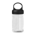 Klein tritan drinkflesje bedrukken met handdoek 300ml FitStyle kleur wit