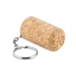 Originele sleutelhanger in de vorm van een wijnkurkstopper Vino kleur beige derde weergave