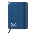 Hoge kwaliteit A5 zacht notitieboek met logo bedrukken Uptown kleur blauw tweede hoofdweergave