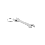 Metalen flesopener sleutelhanger bedrukken met logo ToolTime kleur zilver derde weergave