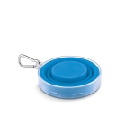 Sleutelhanger met opvouwbaar bekertje en pillendoosje MediCup kleur blauw tweede weergave