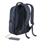 Laptoprugzak 17'' met USB-poort PowerTech kleur blauw