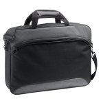 Klassieke laptoptassen met logo en trolleyband 15,6'' Chairman kleur grijs