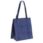 Non-woven koeltas bedrukken 80 g/m2 Shopper kleur blauw