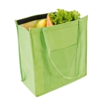 Non-woven koeltas bedrukken 80 g/m2 Shopper kleur lichtgroen derde weergave