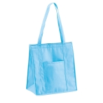 Non-woven koeltas bedrukken 80 g/m2 Shopper kleur lichtblauw