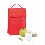 Opvouwbare non-woven koeltas met klittenbandsluiting 80 g/m2 Break kleur rood vierde weergave