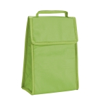 Opvouwbare non-woven koeltas met klittenbandsluiting 80 g/m2 Break kleur lichtgroen