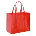 Grote non woven zeer praktische shopper bedrukken 80 g/m2 Maltby kleur rood