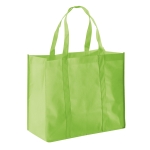 Grote non woven zeer praktische shopper bedrukken 80 g/m2 Maltby kleur lichtgroen