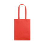 Non-woven tas met gelaste naden, lange hengsels, 80g/m² kleur rood