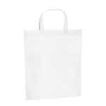 Goedkope non woven tas bedrukken met korte handvatten 80 g/m2 Basis kleur wit