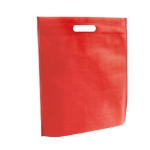 Non woven draagtassen laten bedrukken in felle kleuren 80 g/m2 Gallery kleur rood