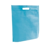 Non woven draagtassen laten bedrukken in felle kleuren 80 g/m2 Gallery kleur lichtblauw