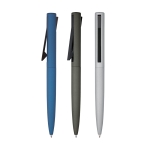 Pen van ABS en aluminium met blauwe inkt graveren Museum diverse kleuren