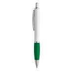 Plastic pen met gekleurde rubberen grip ColorBlanc kleur groen