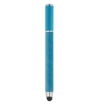 Originele pen van papier en plastic met blauwe inkt Touch kleur blauw