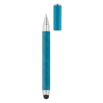 Originele pen van papier en plastic met blauwe inkt Touch kleur blauw derde weergave