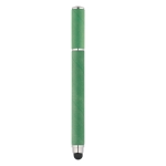 Originele pen van papier en plastic met blauwe inkt Touch kleur groen