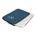 Softshell laptophoes 14” personaliseren BasicStyle kleur blauw afbeelding met logo