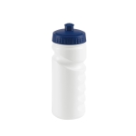 Bedrukte plastic BPA-vrije drinkflessen met logo van 530 ml Grip kleur blauw