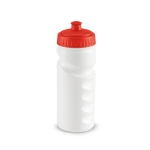 Bedrukte plastic BPA-vrije drinkflessen met logo van 530 ml Grip kleur rood