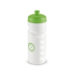 Bedrukte plastic BPA-vrije drinkflessen met logo van 530 ml Grip kleur lichtgroen afbeelding met logo