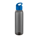 Elegante corporate plastic fles in zwart 600ml Dark kleur koningsblauw