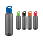 Elegante corporate plastic fles in zwart 600ml Dark diverse kleuren