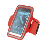 Sportarmband voor smartphones reflecterend Sportclub kleur rood