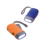 Dynamo zaklamp bedrukken inclusief 3 lampen Presslight LED diverse kleuren