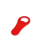 Gepersonaliseerde plastic opener met magneet voor bedrijven Trend kleur rood