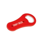 Gepersonaliseerde plastic opener met magneet voor bedrijven Trend kleur rood afbeelding met logo 4