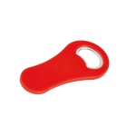 Gepersonaliseerde plastic opener met magneet voor bedrijven Trend kleur rood derde weergave