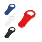 Gepersonaliseerde plastic opener met magneet voor bedrijven Trend diverse kleuren