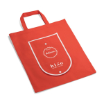 Opvouwbare non-woven tas met handvatten voor vervoer 80 g/m² kleur rood afbeelding met logo 4