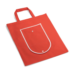 Opvouwbare non-woven tas met handvatten voor vervoer 80 g/m² kleur rood derde weergave