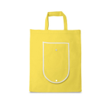 Opvouwbare non-woven tas met handvatten voor vervoer 80 g/m² kleur geel