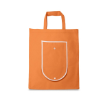 Opvouwbare non-woven tas met handvatten voor vervoer 80 g/m² kleur oranje