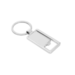 Flesopener sleutelhanger met origineel ontwerp Openclip kleur zilver