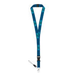 2 cm polyester keycord met dubbele clip sluiting Extra met afdrukgebied